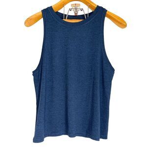 ATHLETA Uptempo Tank Skims Fit Heathered Blue Workout Gym Yoga Women Sz: M